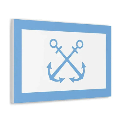 Flag of Bandera de Prefectura Naval Argentina - Canvas Wall Art - The Sticker Space