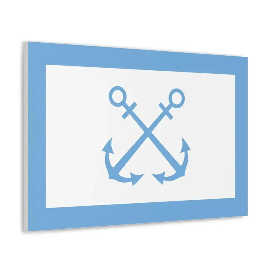 Flag of Bandera de Prefectura Naval Argentina - Canvas Wall Art - The Sticker Space