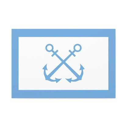 Flag of Bandera de Prefectura Naval Argentina - Canvas Wall Art - The Sticker Space