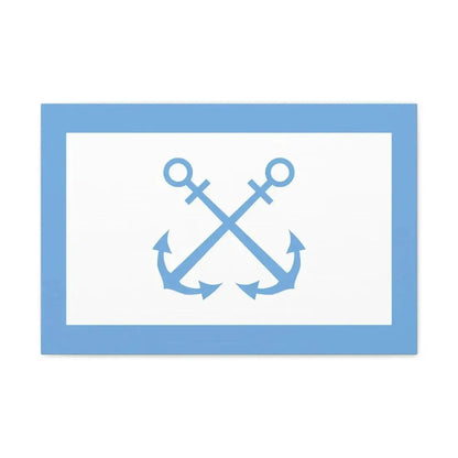 Flag of Bandera de Prefectura Naval Argentina - Canvas Wall Art - The Sticker Space