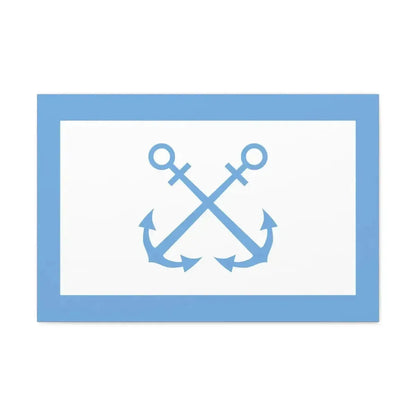 Flag of Bandera de Prefectura Naval Argentina - Canvas Wall Art - The Sticker Space