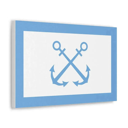 Flag of Bandera de Prefectura Naval Argentina - Canvas Wall Art - The Sticker Space