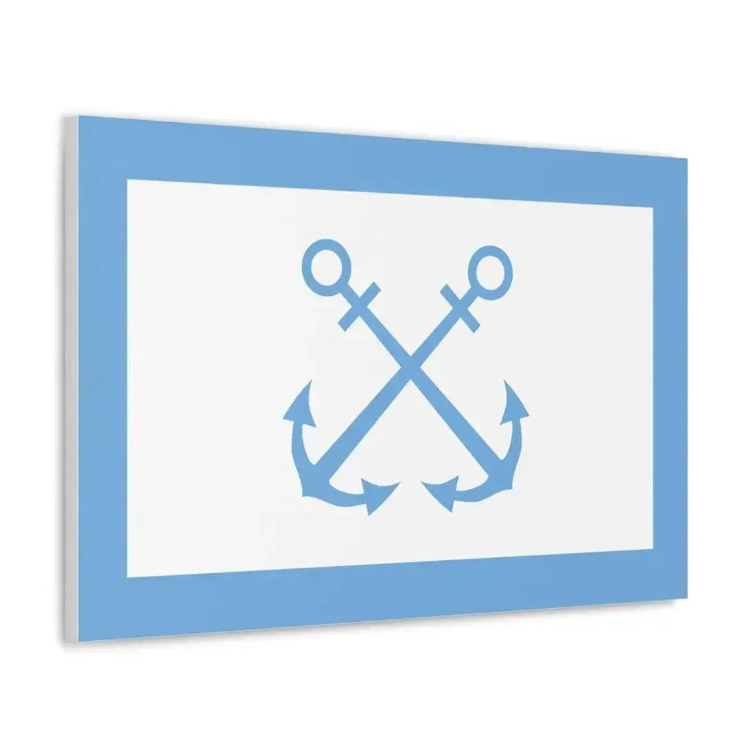 Flag of Bandera de Prefectura Naval Argentina - Canvas Wall Art - The Sticker Space