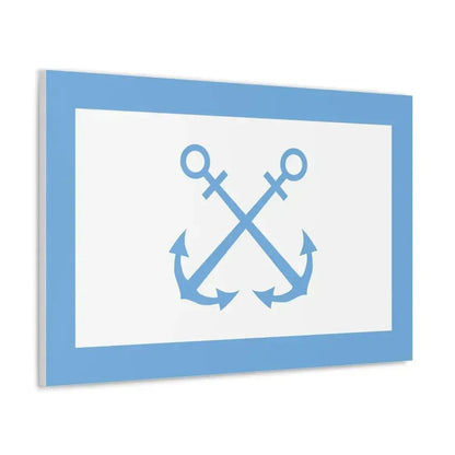 Flag of Bandera de Prefectura Naval Argentina - Canvas Wall Art - The Sticker Space