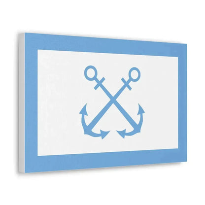 Flag of Bandera de Prefectura Naval Argentina - Canvas Wall Art - The Sticker Space