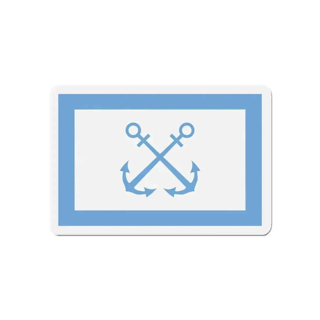 Flag of Bandera de Prefectura Naval Argentina - Refrigerator Magnet - The Sticker Space