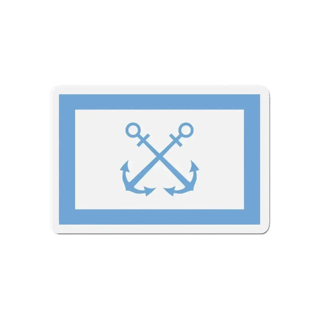 Flag of Bandera de Prefectura Naval Argentina - Refrigerator Magnet - The Sticker Space