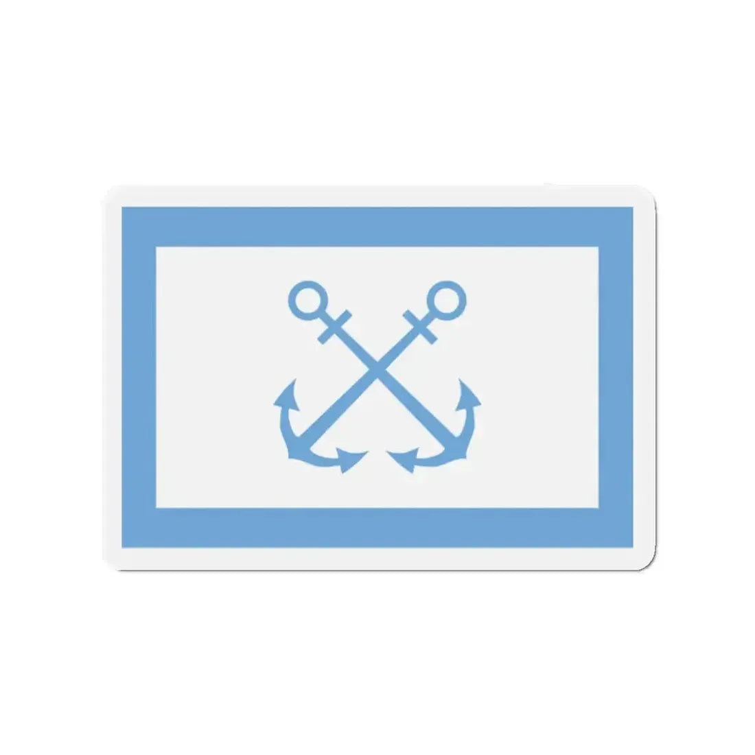 Flag of Bandera de Prefectura Naval Argentina - Refrigerator Magnet - The Sticker Space