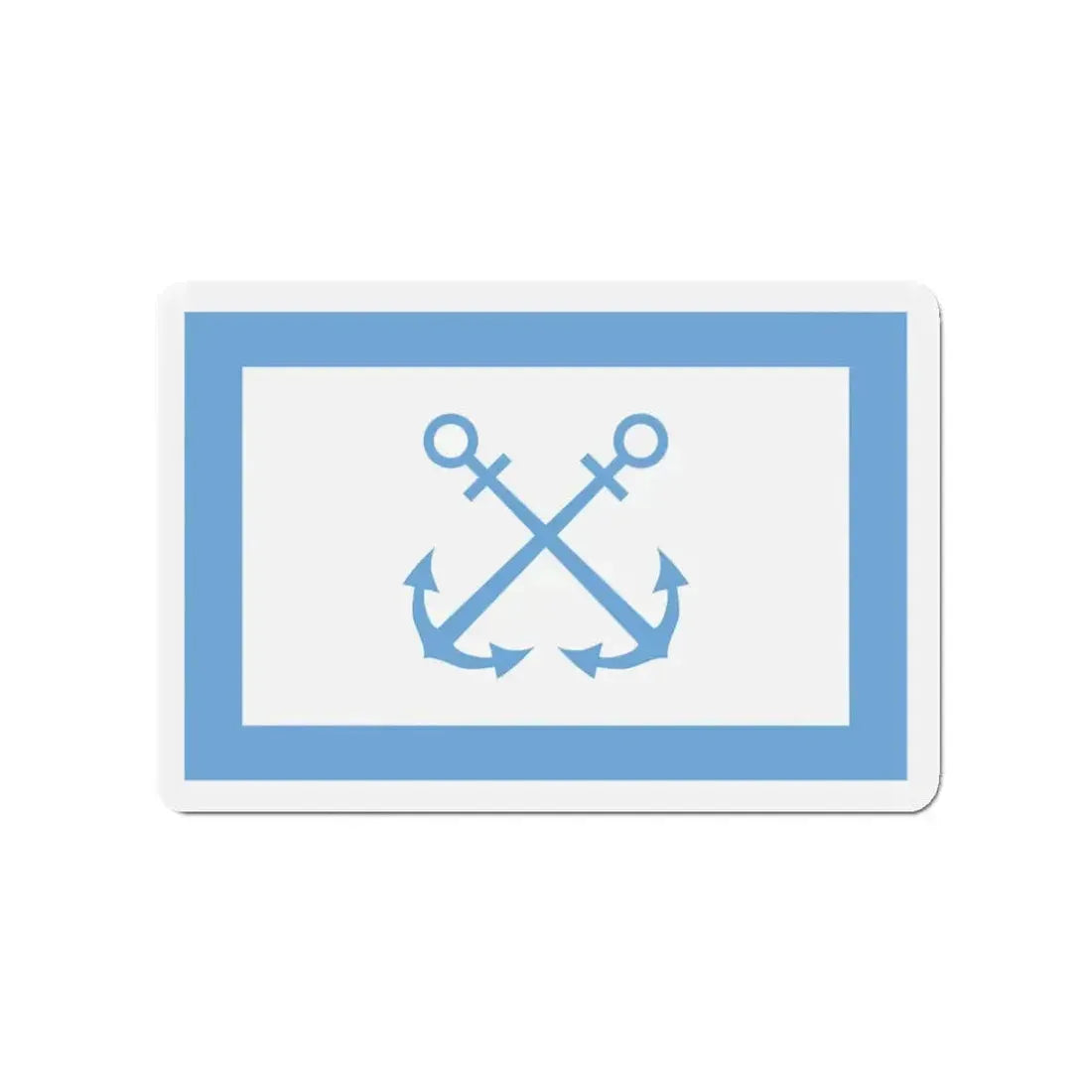Flag of Bandera de Prefectura Naval Argentina - Refrigerator Magnet - The Sticker Space