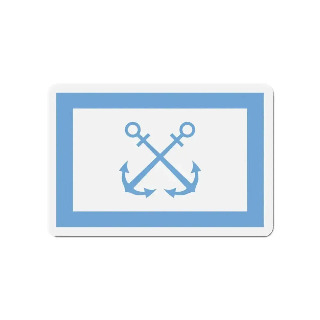 Flag of Bandera de Prefectura Naval Argentina - Refrigerator Magnet - The Sticker Space