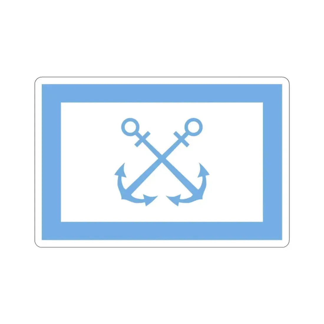 Flag of Bandera de Prefectura Naval Argentina STICKER Vinyl Die-Cut Decal 2 Inch - The Sticker Space