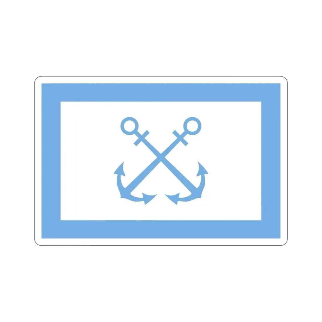 Flag of Bandera de Prefectura Naval Argentina STICKER Vinyl Die-Cut Decal 3 Inch - The Sticker Space