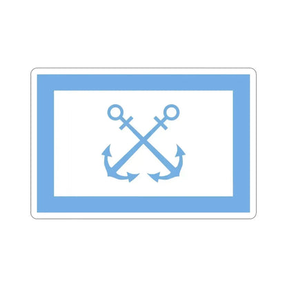 Flag of Bandera de Prefectura Naval Argentina STICKER Vinyl Die-Cut Decal 3 Inch - The Sticker Space