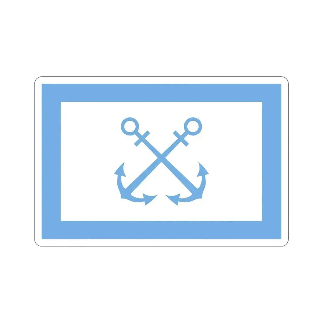 Flag of Bandera de Prefectura Naval Argentina STICKER Vinyl Die-Cut Decal 4 Inch - The Sticker Space