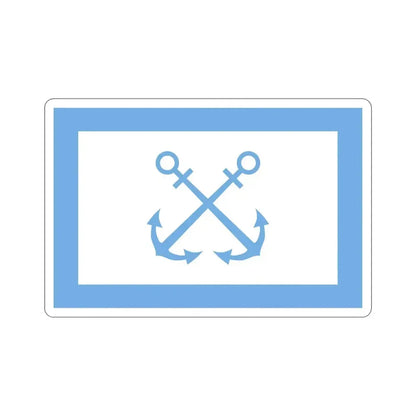 Flag of Bandera de Prefectura Naval Argentina STICKER Vinyl Die-Cut Decal 4 Inch - The Sticker Space