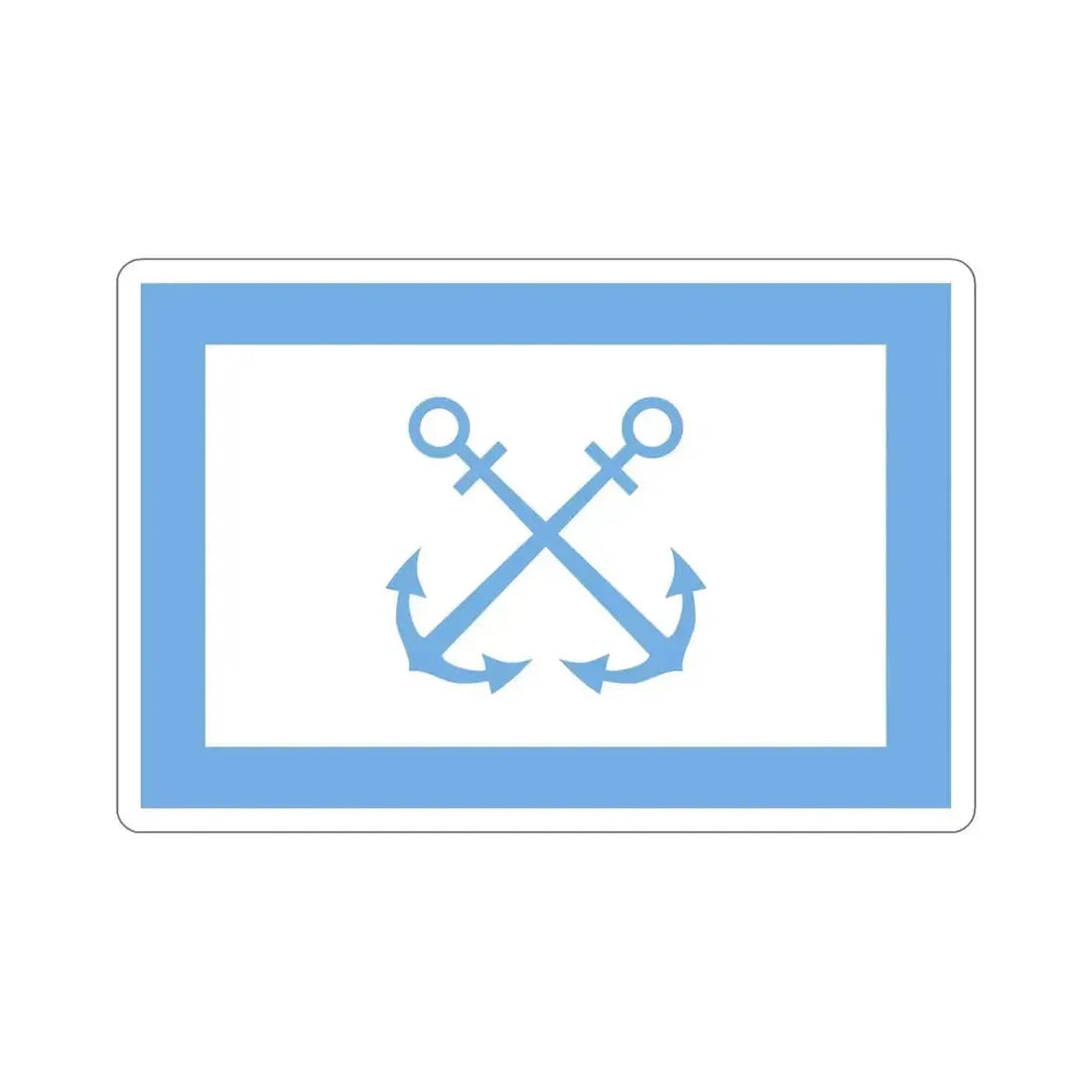 Flag of Bandera de Prefectura Naval Argentina STICKER Vinyl Die-Cut Decal 5 Inch - The Sticker Space