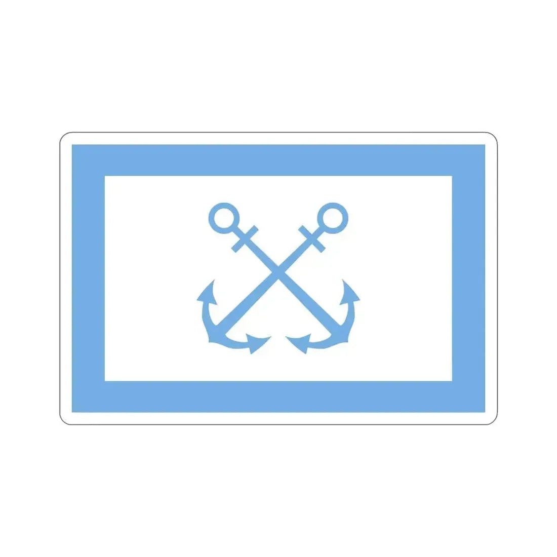 Flag of Bandera de Prefectura Naval Argentina STICKER Vinyl Die-Cut Decal 6 Inch - The Sticker Space