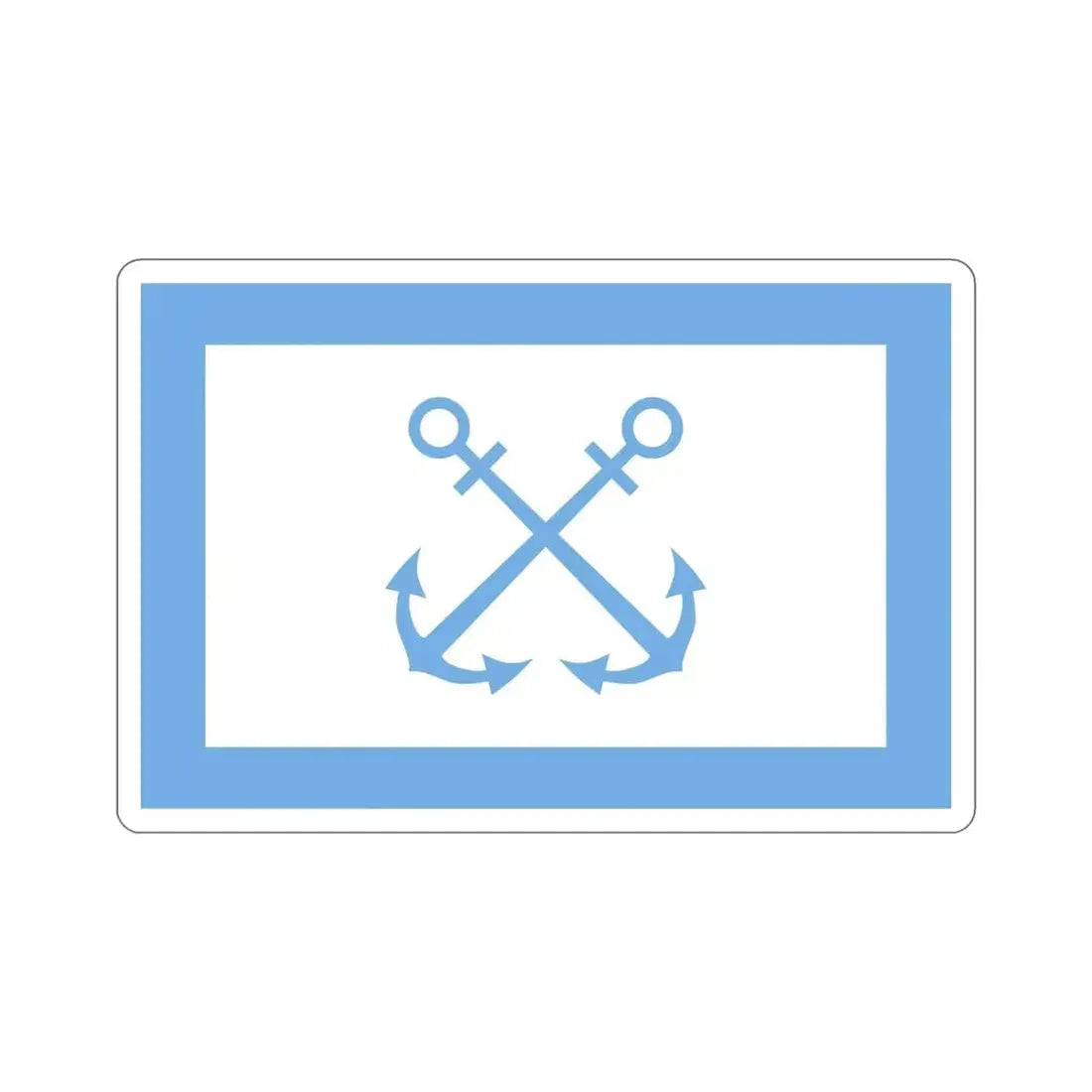 Flag of Bandera de Prefectura Naval Argentina STICKER Vinyl Die-Cut Decal - The Sticker Space