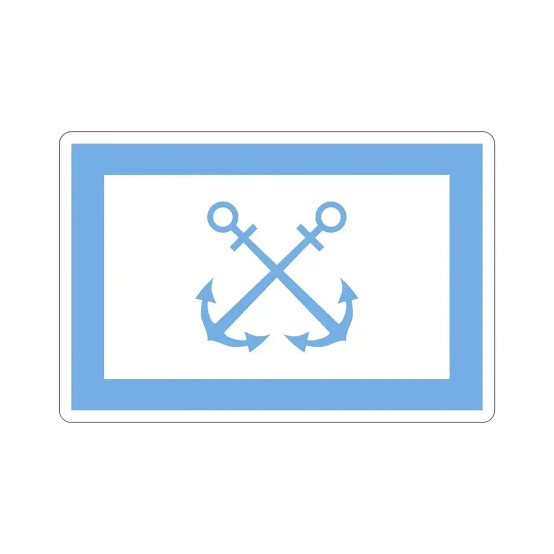 Flag of Bandera de Prefectura Naval Argentina STICKER Vinyl Die-Cut Decal - The Sticker Space
