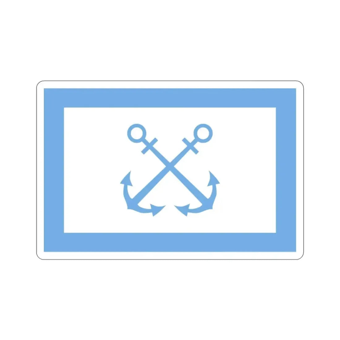Flag of Bandera de Prefectura Naval Argentina STICKER Vinyl Die-Cut Decal - The Sticker Space