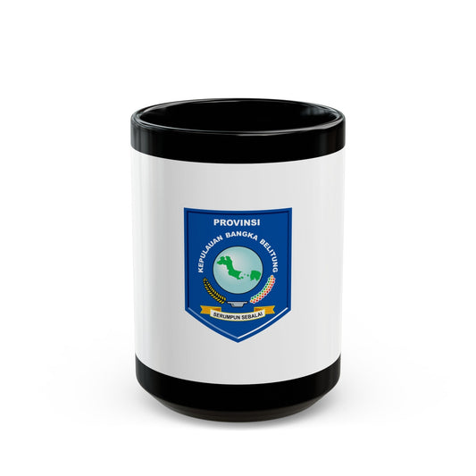 Flag of Bangka Belitung Indonesia - Black Coffee Mug-15oz-The Sticker Space