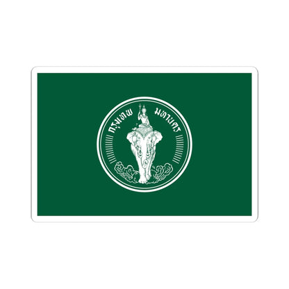 Flag of Bangkok (Thailand) STICKER Vinyl Kiss-Cut Decal 6 Inch White - The Sticker Space