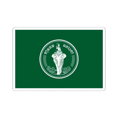 Flag of Bangkok Thailand - STICKER Vinyl Kiss-Cut Decal 6 Inch White - The Sticker Space