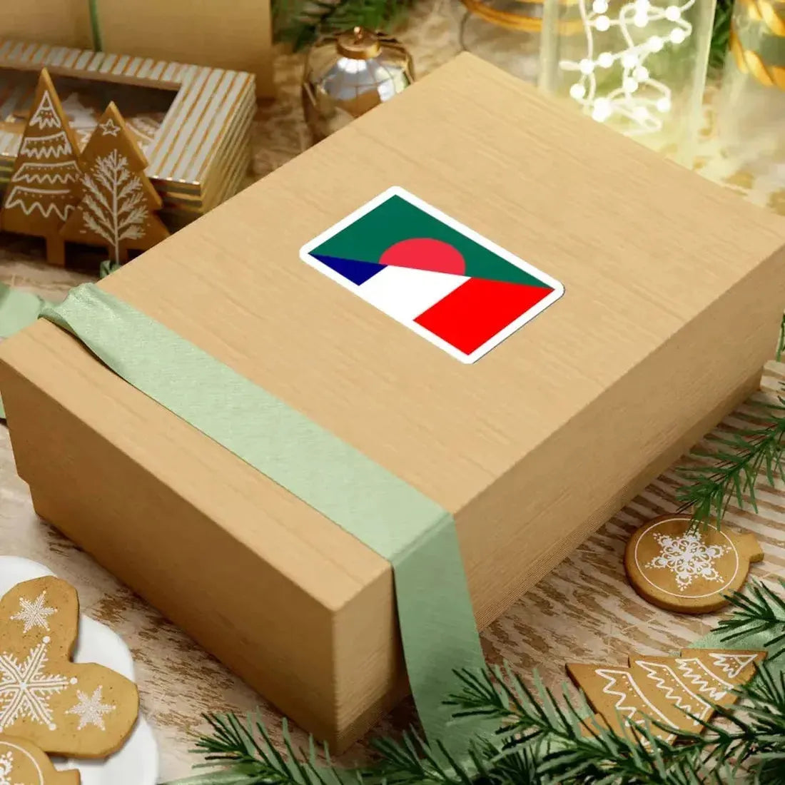 Flag of Bangladesh and France (Bangladesh) STICKER Vinyl Kiss-Cut Decal - The Sticker Space