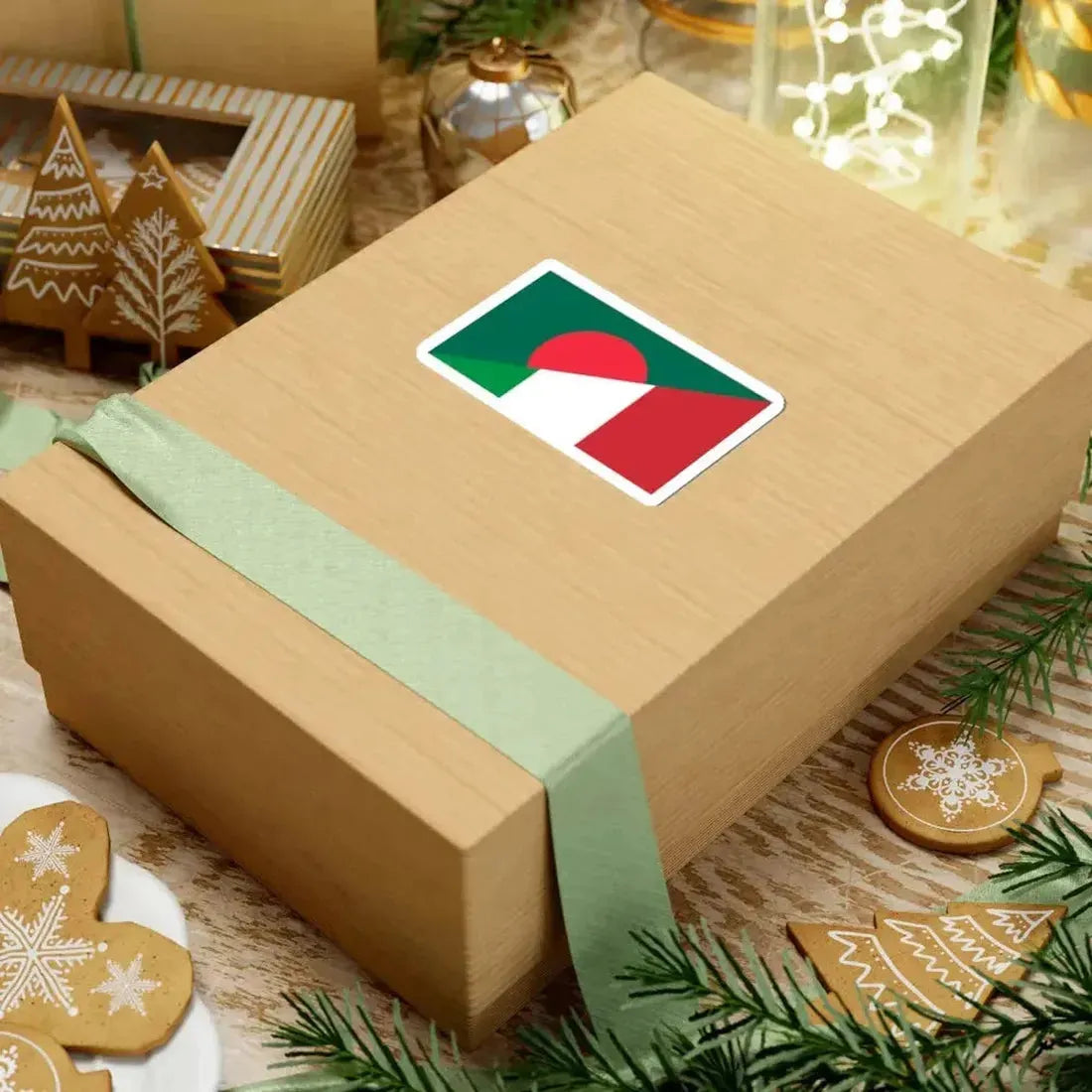 Flag of Bangladesh and Italy (Bangladesh) STICKER Vinyl Kiss-Cut Decal - The Sticker Space