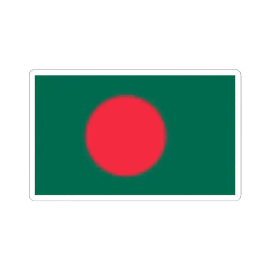 Flag of Bangladesh (Bangladesh) STICKER Vinyl Kiss-Cut Decal 2 Inch White - The Sticker Space