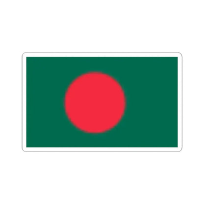 Flag of Bangladesh (Bangladesh) STICKER Vinyl Kiss-Cut Decal 3 Inch White - The Sticker Space