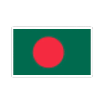 Flag of Bangladesh (Bangladesh) STICKER Vinyl Kiss-Cut Decal 4 Inch White - The Sticker Space