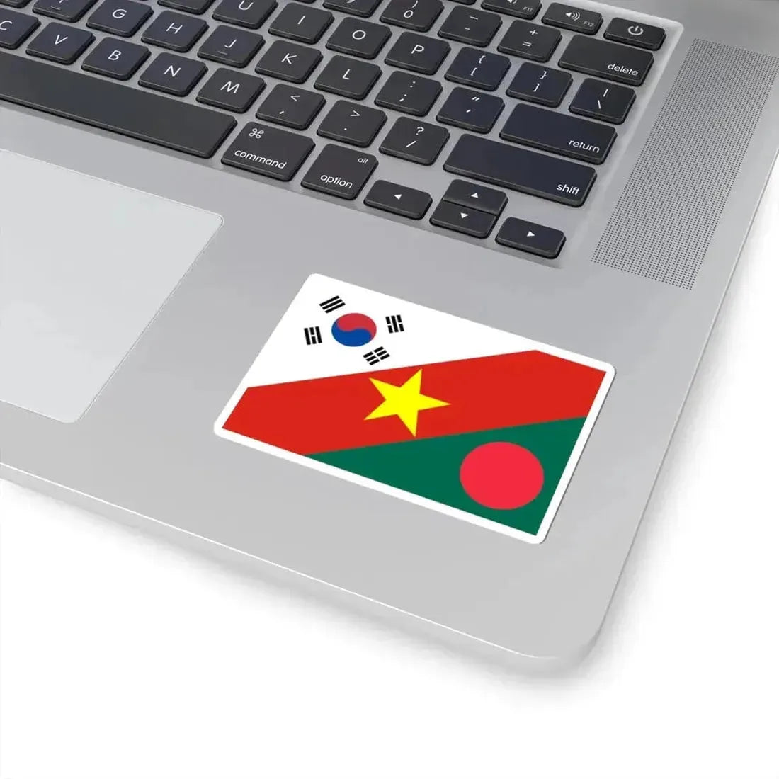 Flag of Bangladesh South Korea and Vietnam (Bangladesh) STICKER Vinyl Kiss-Cut Decal - The Sticker Space
