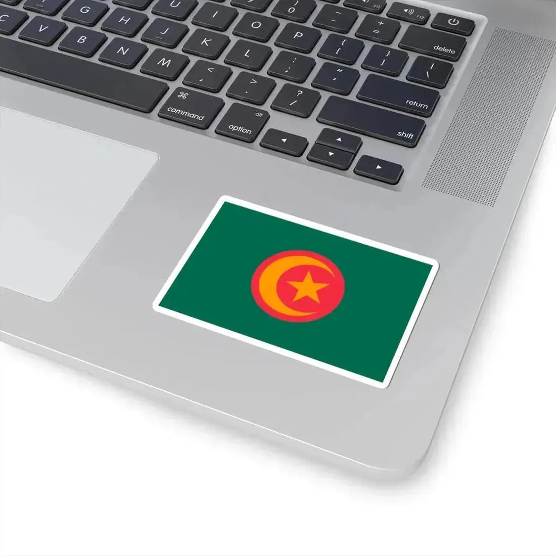 Flag of Bangladesh with crescent and star (Bangladesh) STICKER Vinyl Kiss-Cut Decal - The Sticker Space