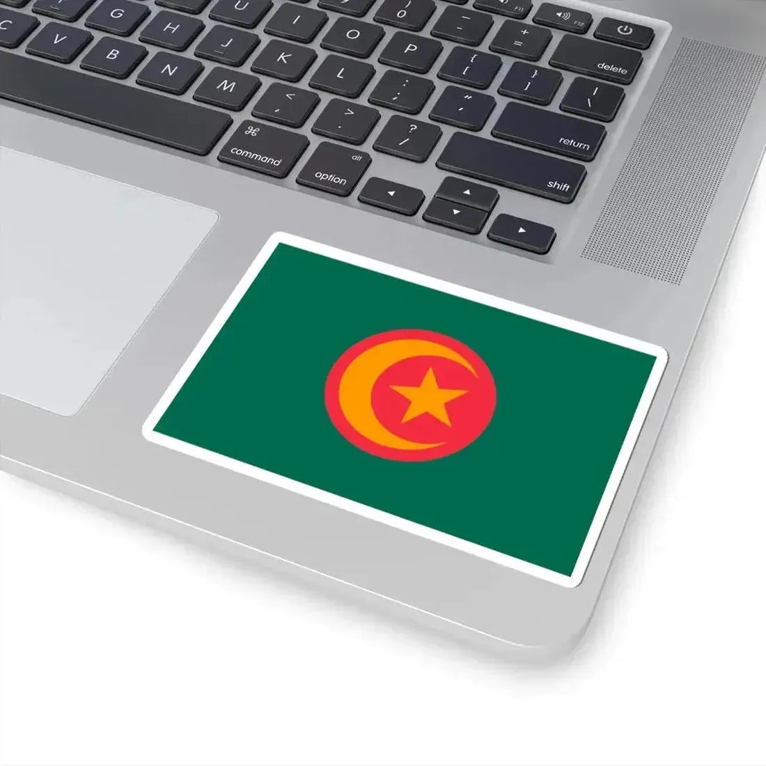 Flag of Bangladesh with crescent and star (Bangladesh) STICKER Vinyl Kiss-Cut Decal - The Sticker Space