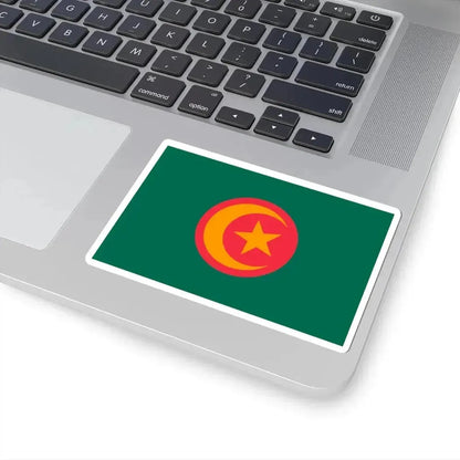 Flag of Bangladesh with crescent and star (Bangladesh) STICKER Vinyl Kiss-Cut Decal - The Sticker Space