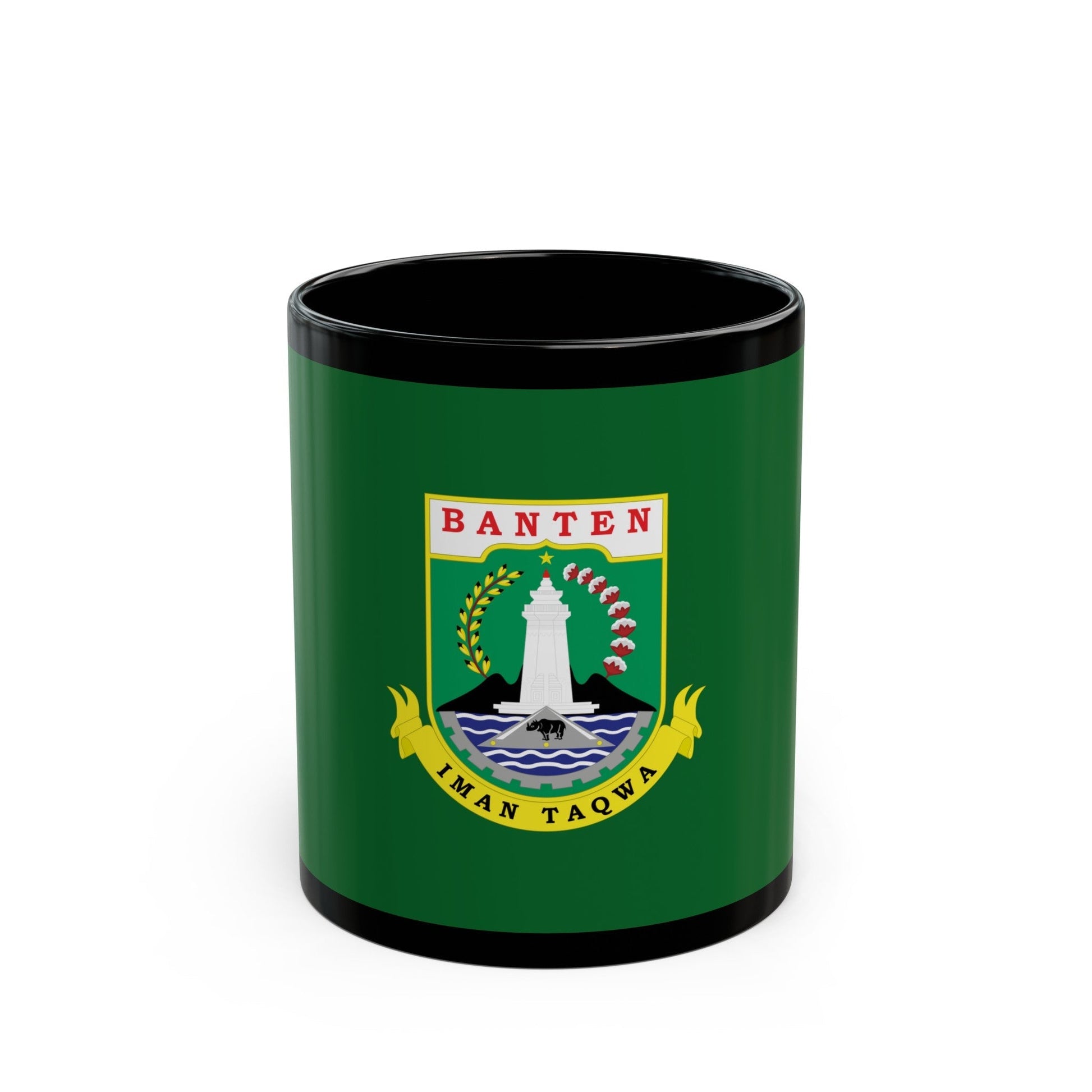 Flag of Banten Indonesia - Black Coffee Mug-11oz-The Sticker Space