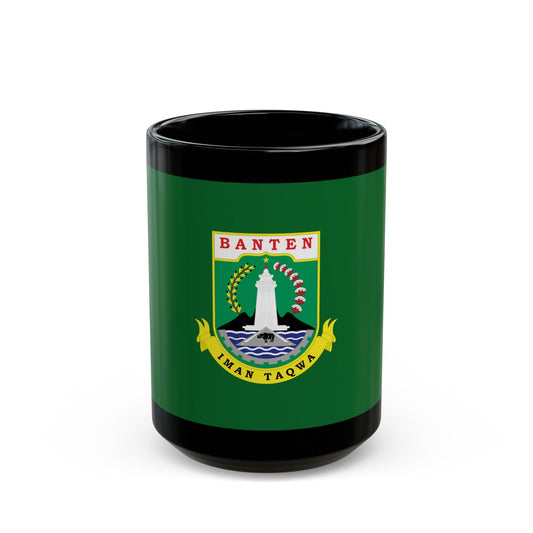 Flag of Banten Indonesia - Black Coffee Mug-15oz-The Sticker Space