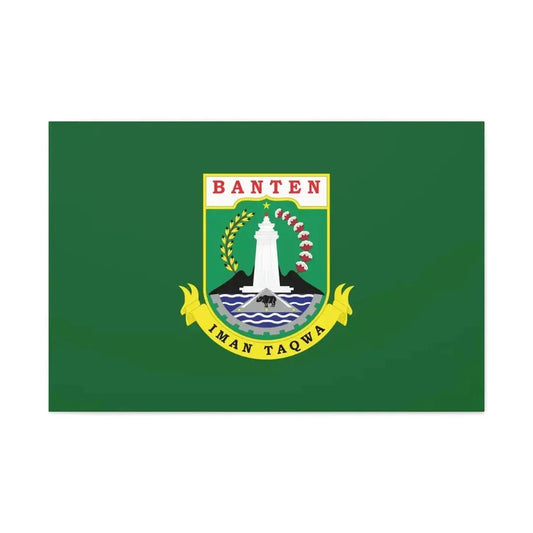 Flag of Banten Indonesia - Canvas Wall Art 36" x 24" 1.25" - The Sticker Space