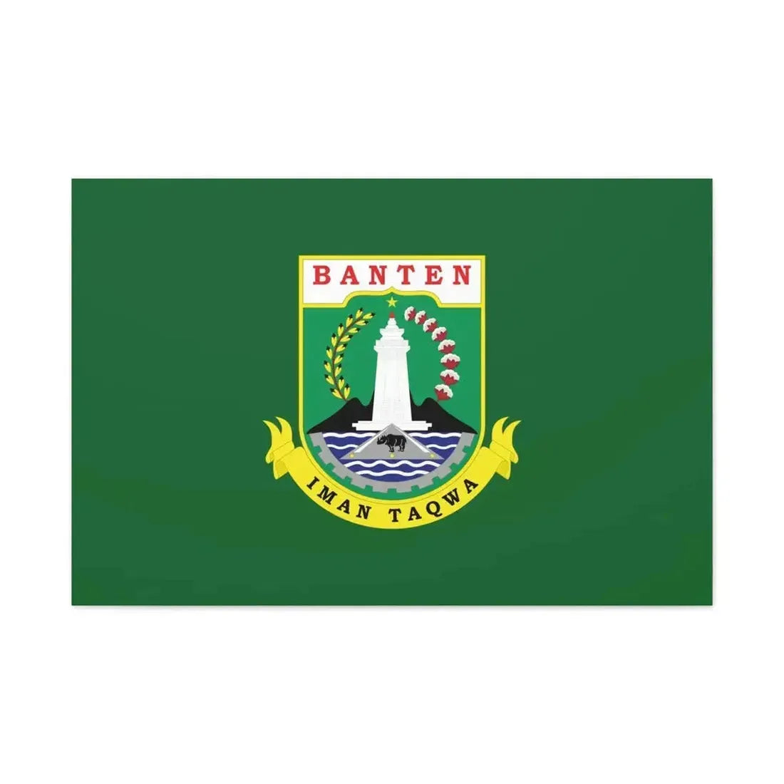Flag of Banten Indonesia - Canvas Wall Art - The Sticker Space