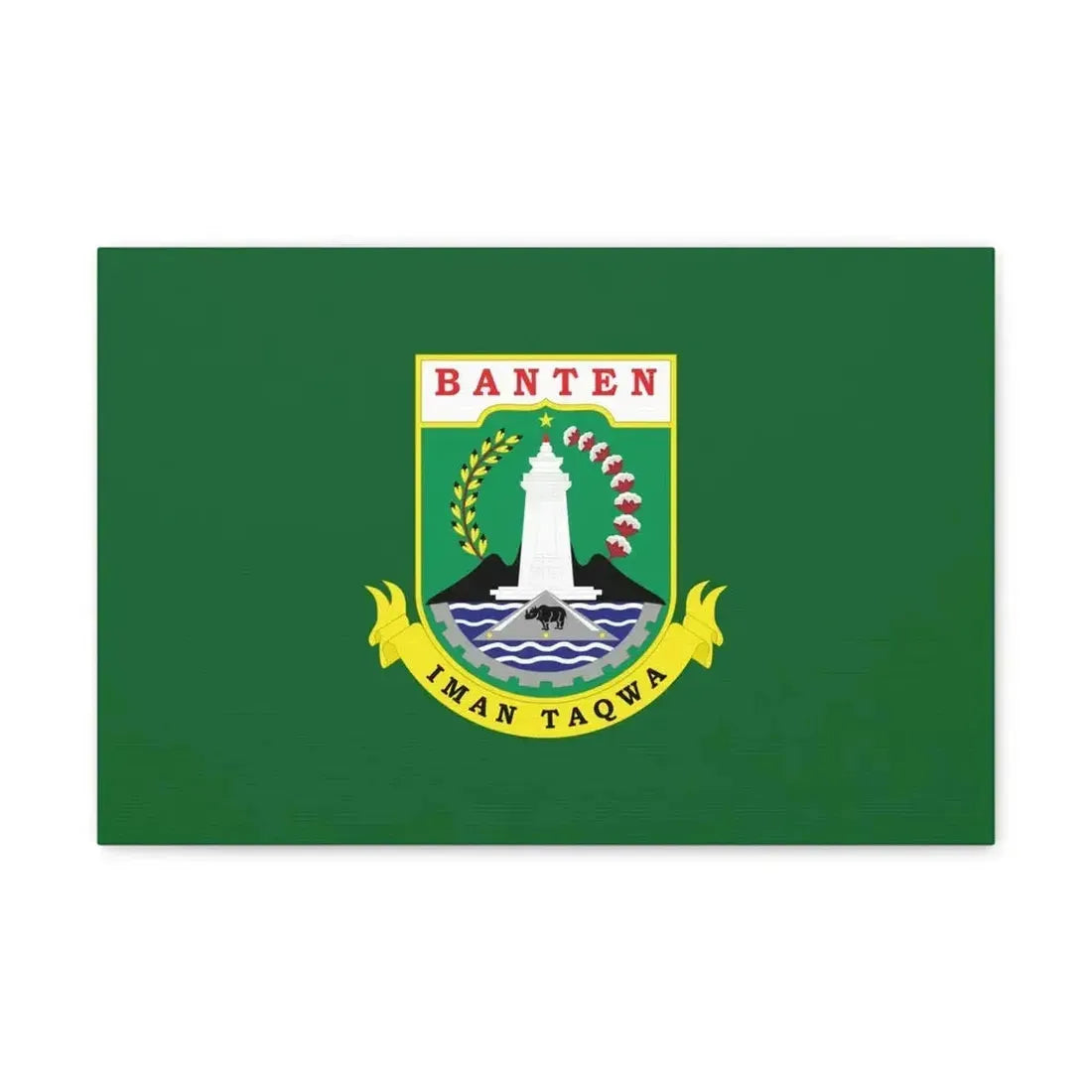 Flag of Banten Indonesia - Canvas Wall Art - The Sticker Space