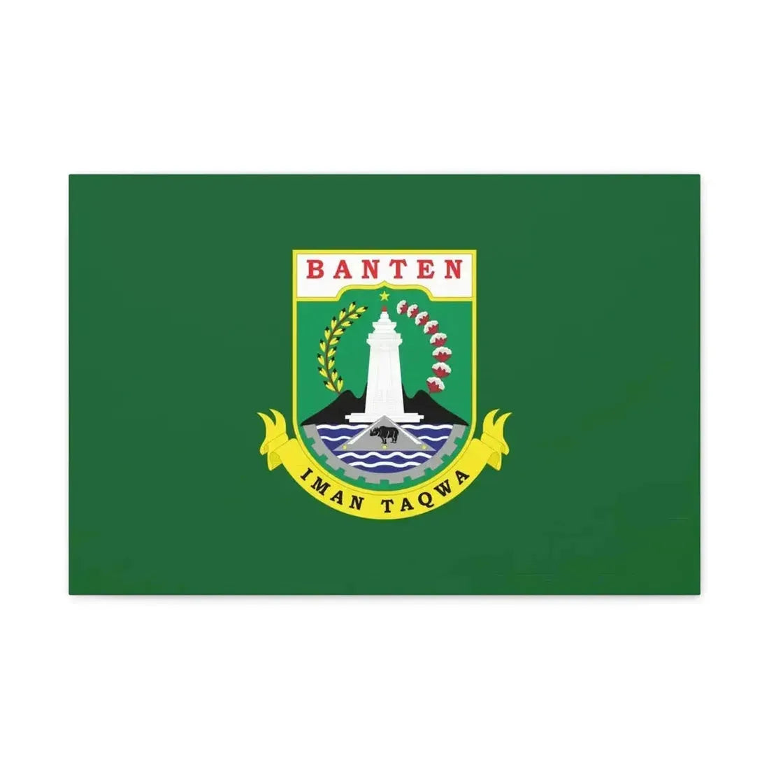 Flag of Banten Indonesia - Canvas Wall Art - The Sticker Space