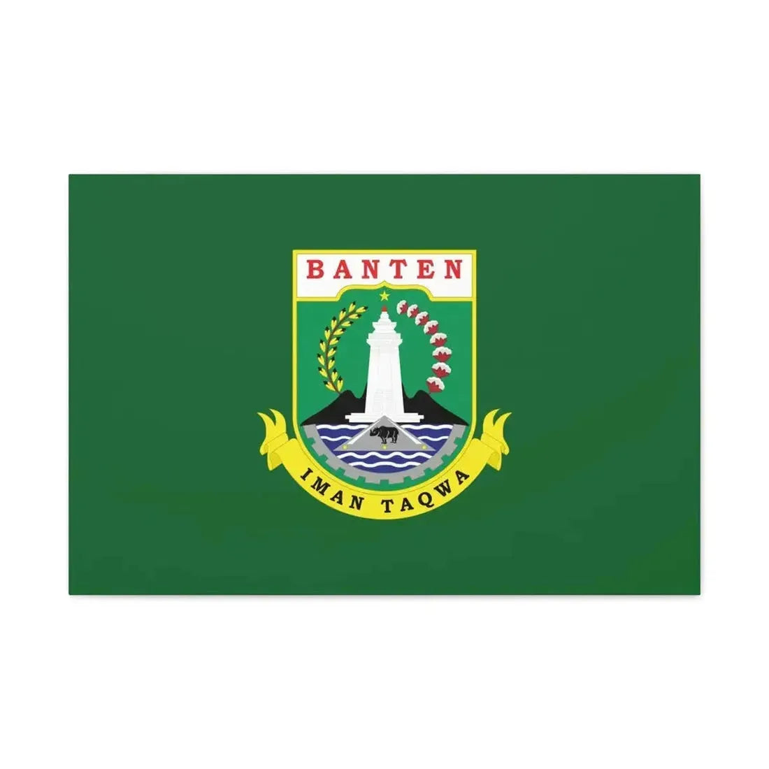 Flag of Banten Indonesia - Canvas Wall Art - The Sticker Space