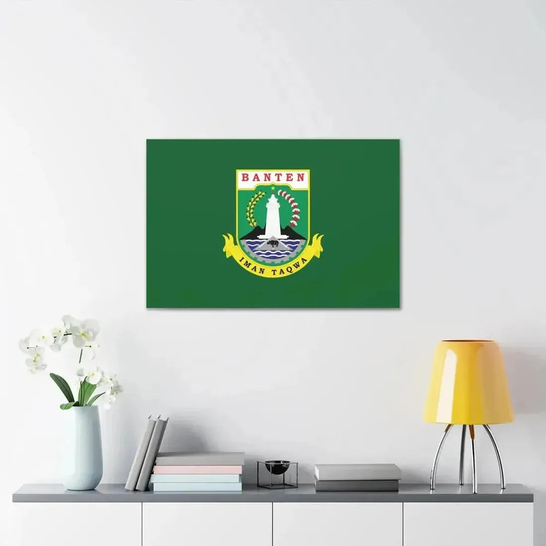 Flag of Banten Indonesia - Canvas Wall Art - The Sticker Space