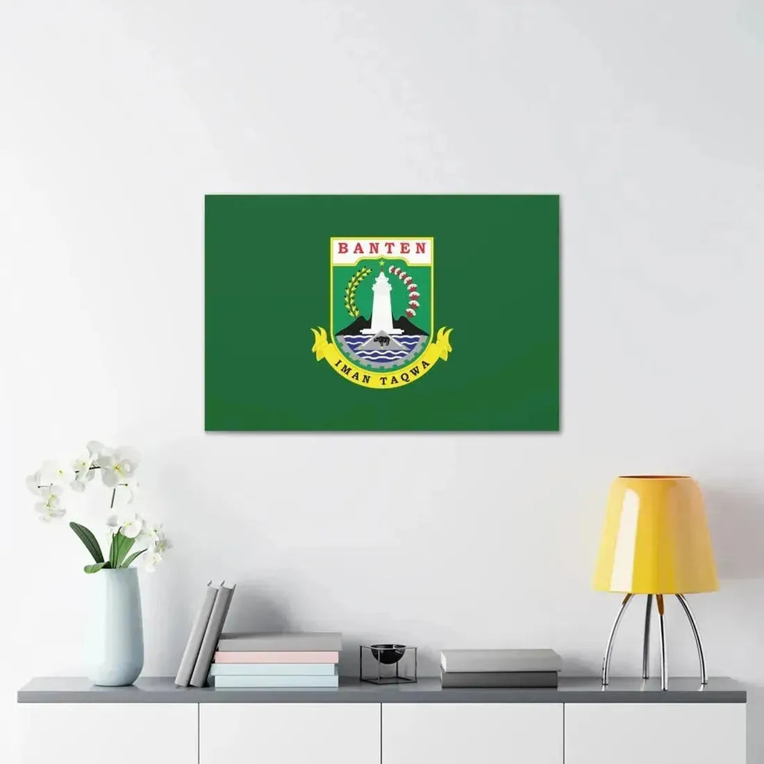 Flag of Banten Indonesia - Canvas Wall Art - The Sticker Space