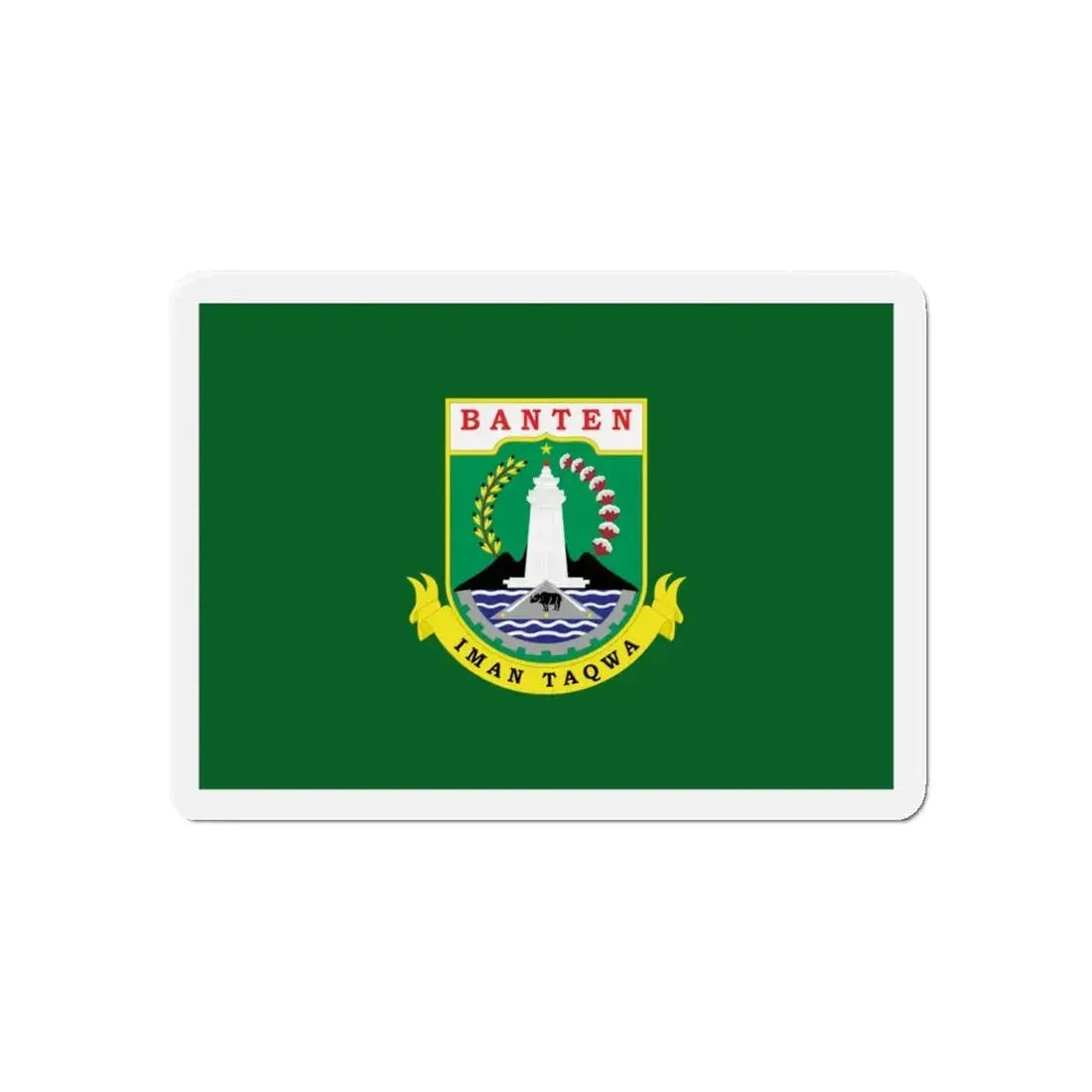 Flag of Banten Indonesia - Refrigerator Magnet 5 Inch - The Sticker Space