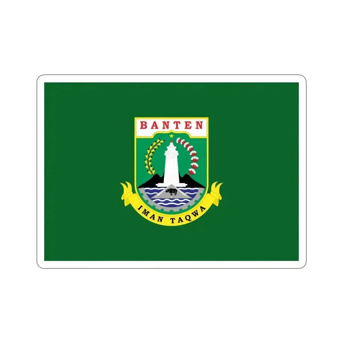 Flag of Banten Indonesia STICKER Vinyl Die-Cut Decal 3 Inch - The Sticker Space