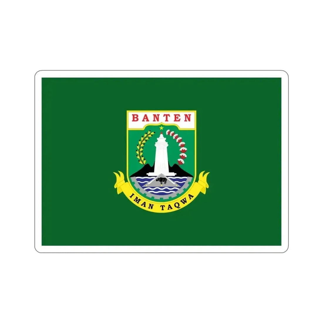 Flag of Banten Indonesia STICKER Vinyl Die-Cut Decal 3 Inch - The Sticker Space