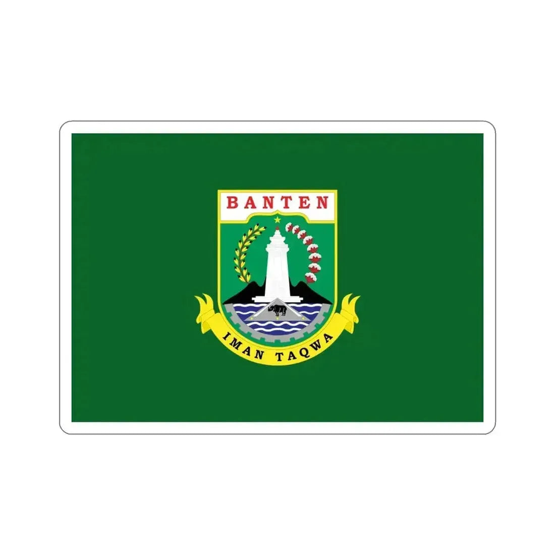 Flag of Banten Indonesia STICKER Vinyl Die-Cut Decal 4 Inch - The Sticker Space