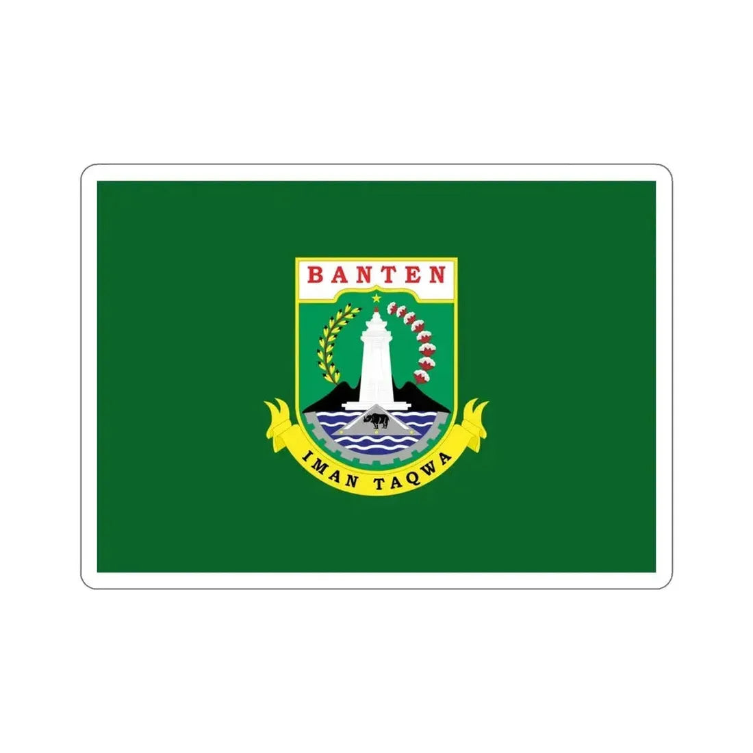 Flag of Banten Indonesia STICKER Vinyl Die-Cut Decal 5 Inch - The Sticker Space